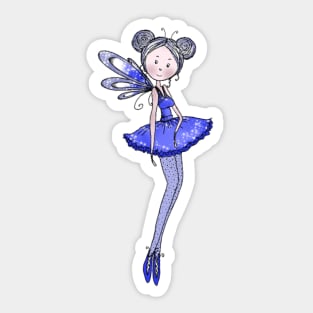 Little blue fairy Sticker